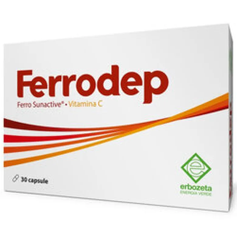 Erbozeta Ferrodep integratore alimentare di ferro 30 capsule