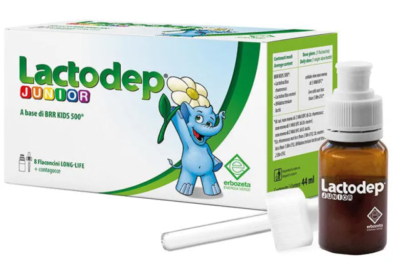 Erbozeta Lactodep Junior integratore di fermenti lattici 8 flaconi