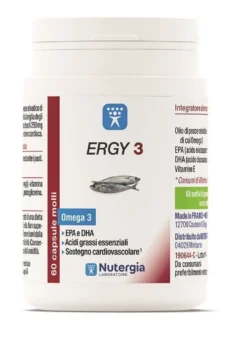 Ergy 3 integratore alimentare di Omega 3 60 capsule molli