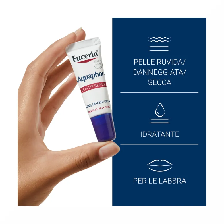 Eucerin Aquaphor SOS Riparatore Labbra 10ml