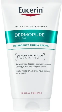 Eucerin Dermopure Clinical Gel Detergente Tripla Azione 150ml