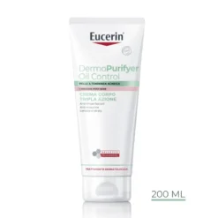 Eucerin DermPurifyer Oil Control Crema Corpo Tripla Azione Anti-Imperfezioni 200ml