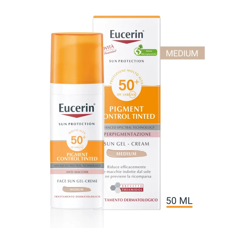 Eucerin Sun Pigment Control Tinted Gel-Crème With SPF50+ Medium