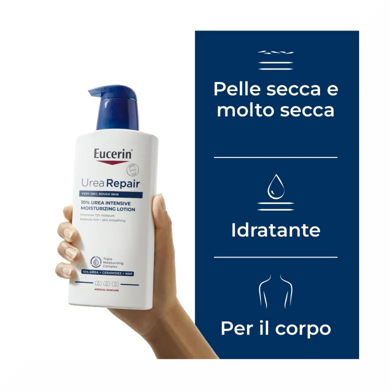 Eucerin UreaRepair PLUS 10% Urea+Ceramidi & NMF Emulsione intensiva 400ml