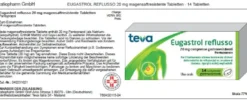 Eugastrol Reflusso 20mg Pantoprazolo 14 compresse gastroresistenti