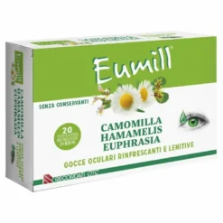 Eumill collirio gocce oculari rinfrescanti Camomill Hamamelis Euphrasia 20 contenitori monodose
