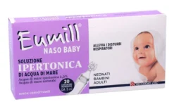 Eumill Naso Baby soluzione ipertonica di acqua di mare 20 contenitori monodose