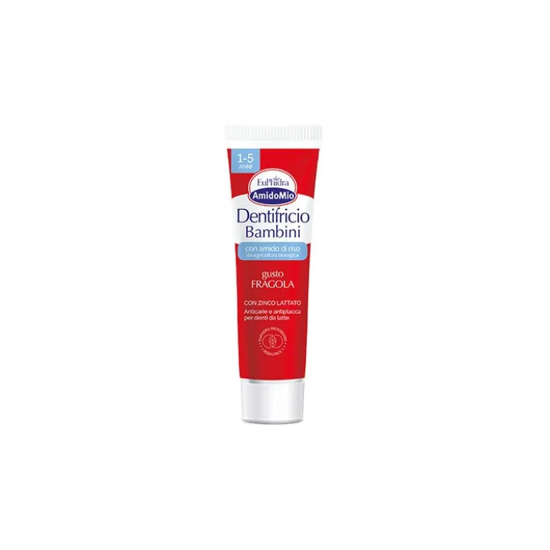 Euphidra Amidomio dentifricio anticarie e antiplacca 1-5 anni gusto fragola 50ml
