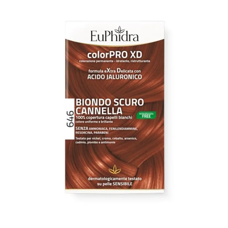 Euphidra ColorPro Extra Delicata con Acido Ialuronico n.646 Biondo Scuro Cannella