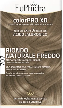 Euphidra ColorPro XD Kit Tinta Capelli 707 Biondo Naturale Freddo