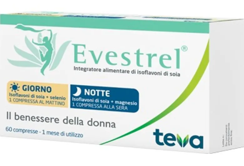 Evestrel Giorno e Notte Integratore Alimentare per Donne in Premenopausa e Menopausa 60 compresse