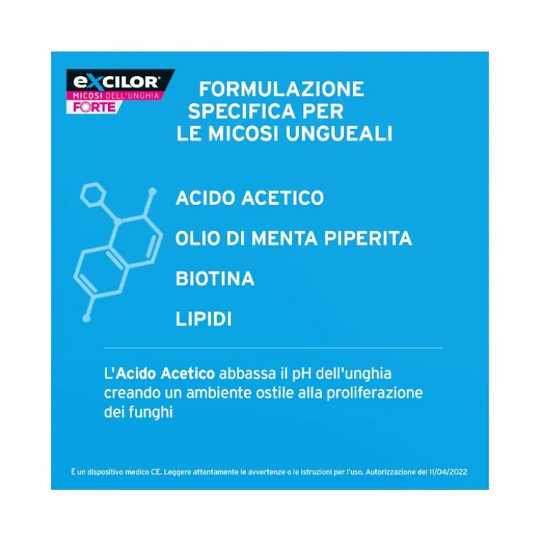 Excilor Forte Micosi Unghia 30ml Trattamento Efficace Unghie