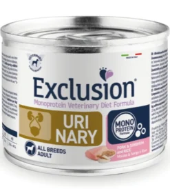 Exclusion Monoprotein Veterinary Diet Formula Urinary Umido Sorgo/Suino/Riso Cani Lattina 200g