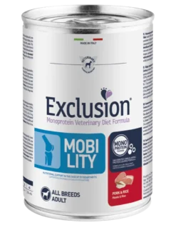 Exclusion Veterinary Diet Formula Mobility Maiale/Riso Lattina 400g
