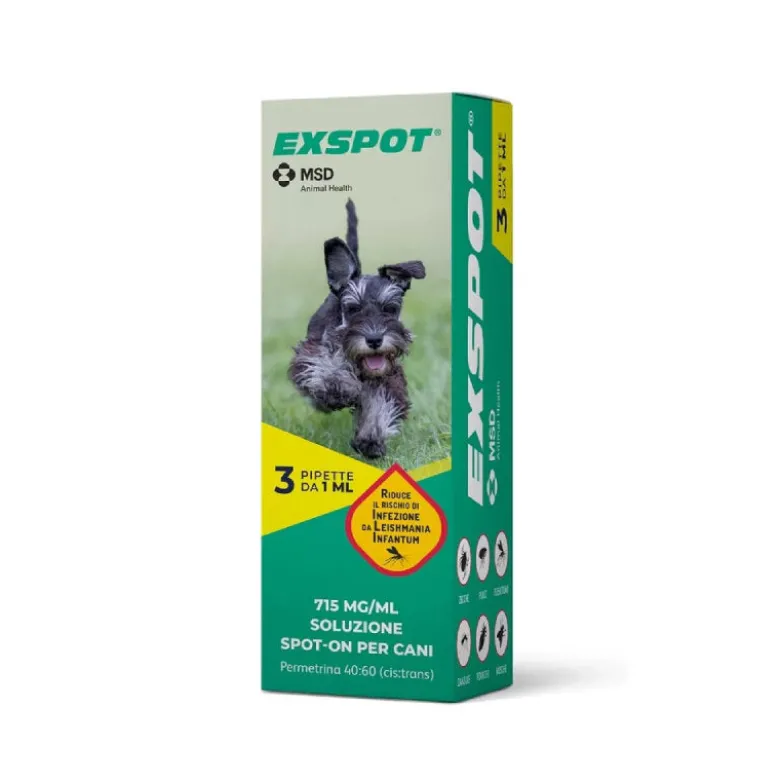 Exspot 715mg/ml Soluzione Spot-on Per Cani 3 Pipette