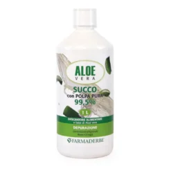 Farmaderbe Aloe Vera Succo Polpa Pura 1000ml funzione epatica e digestiva
