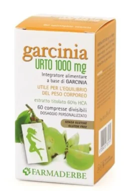 Farmaderbe Garcinia Urto 1000 mg equilibrio del peso corporeo