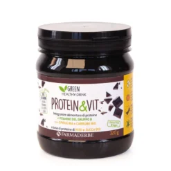 Farmaderbe Protein&Vit a base di proteine di origine vegetale gusto cacao 320g
