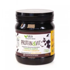 Farmaderbe Protein&Vit a base di proteine di origine vegetale gusto cacao 320g