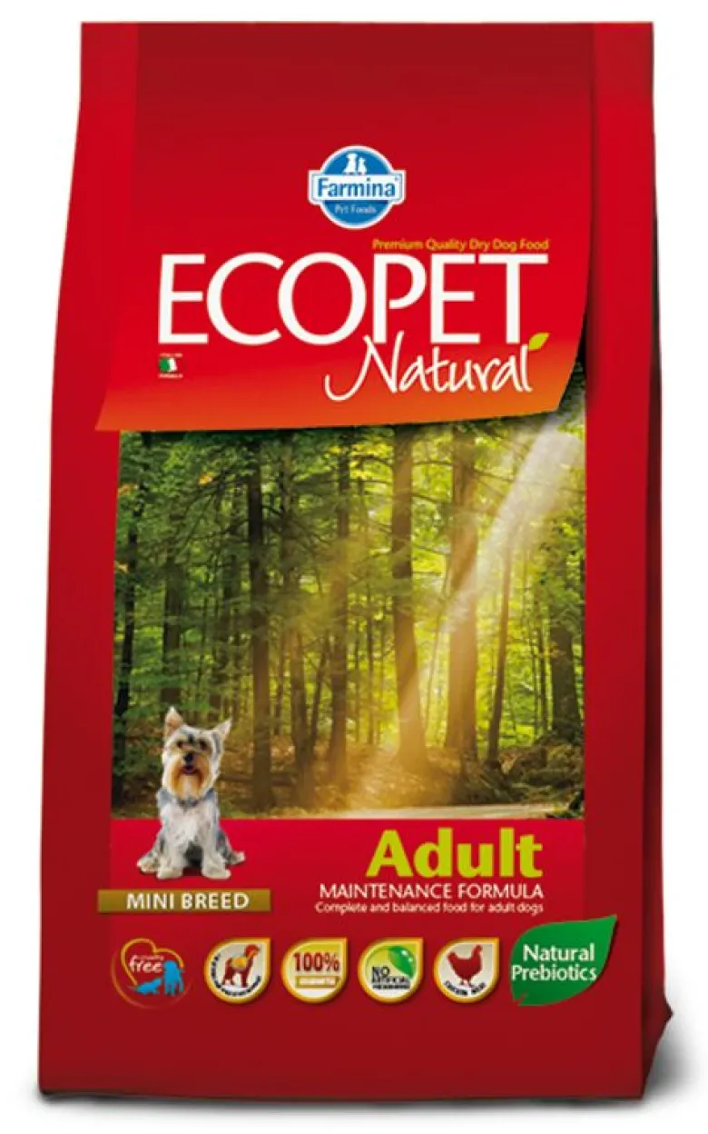 Farmina Ecopet Natural Adult Maintenance Formula Mini Breed Cibo Secco Per Cani 2,5kg