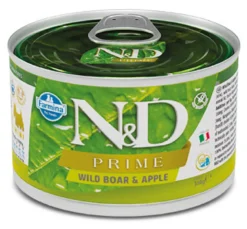 Farmina Natural & Delicious Prime Mini Con Cinghiale E Mela Per Cani Adulti 140g