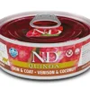 Farmina Natural & Delicious Quinoa Skin & Coat Cervo E Cocco Per Gatti Adulti 80g