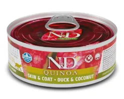 Farmina Natural & Delicious Quinoa Skin & Coat Anatra E Cocco Per Gatti Adulti 80g