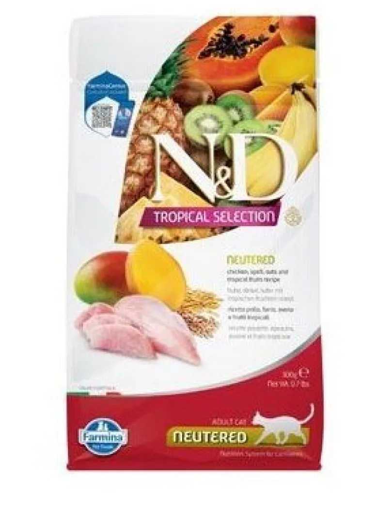 Farmina N&D Cat Tropical Selection Neutered Chicken Per Gatti Sterilizzati 300g