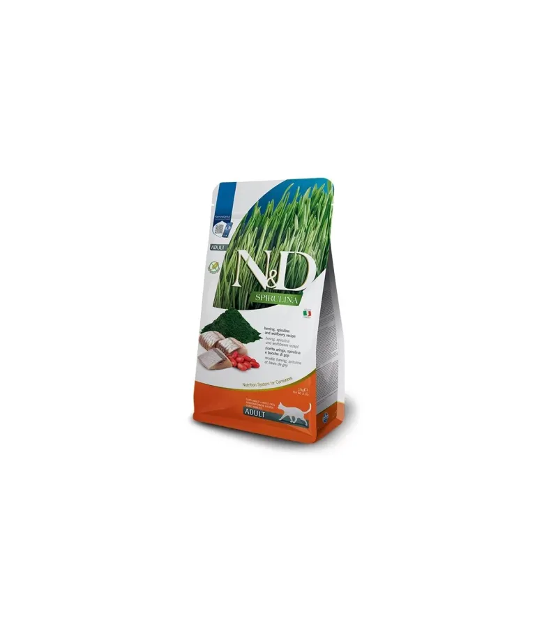 Farmina N&D Spirulina Gatto Adult Aringa Per Gatti Adulti 1.5kg