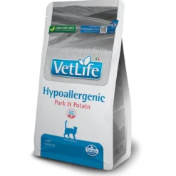 Farmina Vet Life Hypoallergenic Pork & Potato Cibo Secco Per Gatti Sacco 1,5 Kg