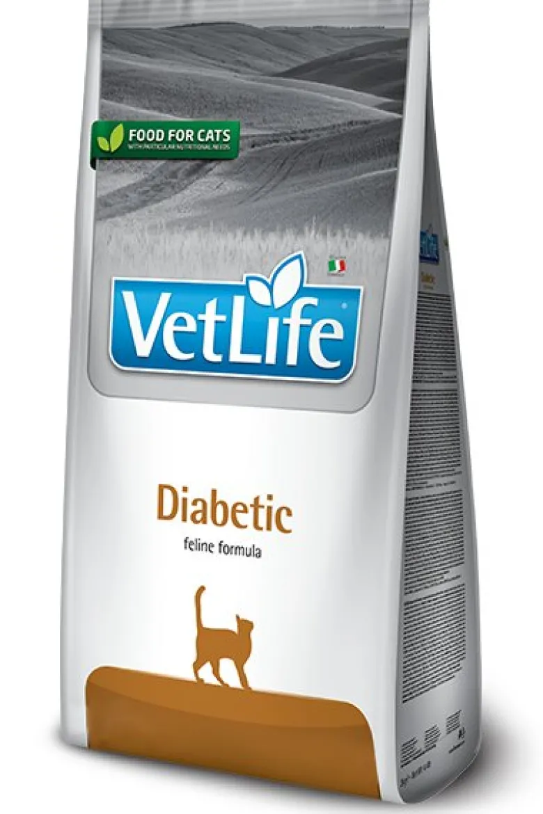 Farmina Vet Life Natural Feline Diabetic Cibo Secco Per Gatti Sacco 400g