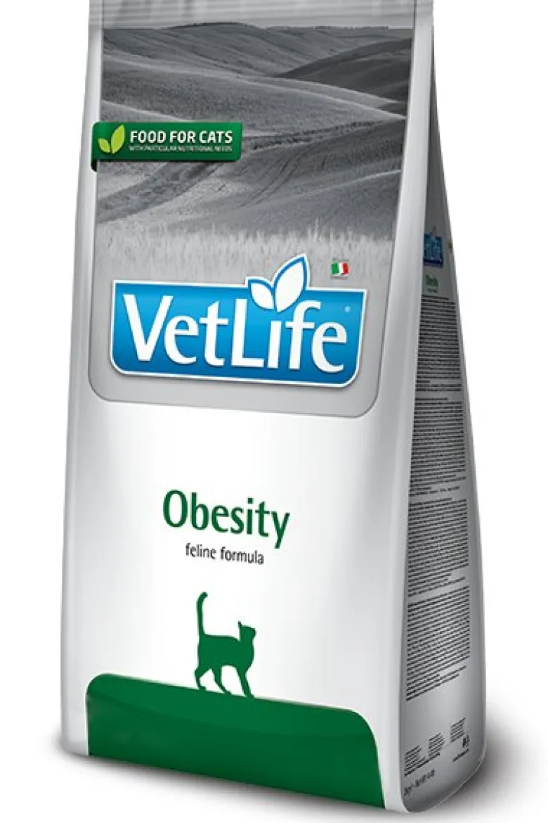 Farmina Vet Life Natural Feline Obesity Cibo Secco Per Gatti Sacco 400g