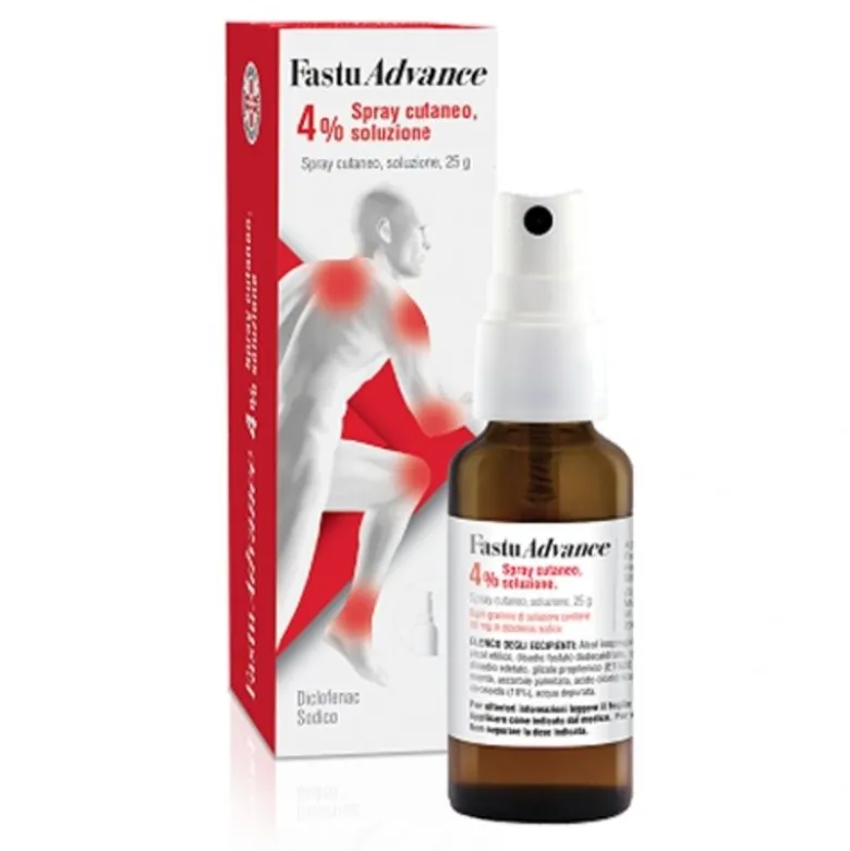 Fastu Advance 4% Spray Cutaneo Soluzione 25g
