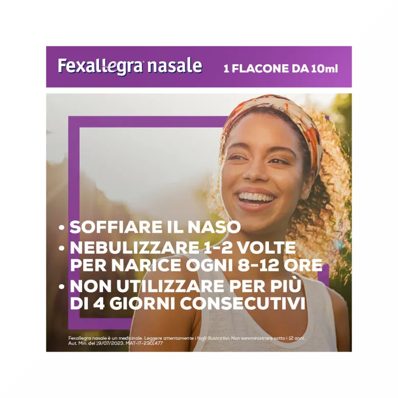 Fexallegra Nasale Antistaminico Decongestionante per Sintomi Allergia 10ml