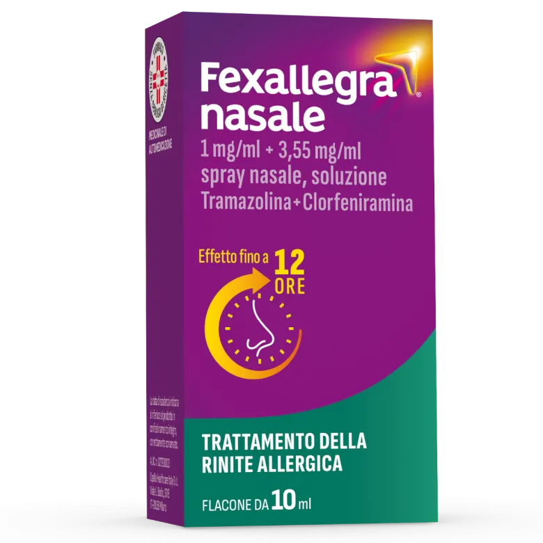Fexallegra Nasale Antistaminico Decongestionante per Sintomi Allergia 10ml