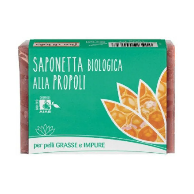 Fior Di Loto Saponetta Biologica Propoli 100g