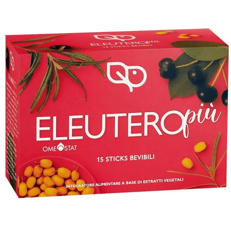 Fitomedical ELEUTEROpiù Omeostat per tono e vigore 15 stick bevibili