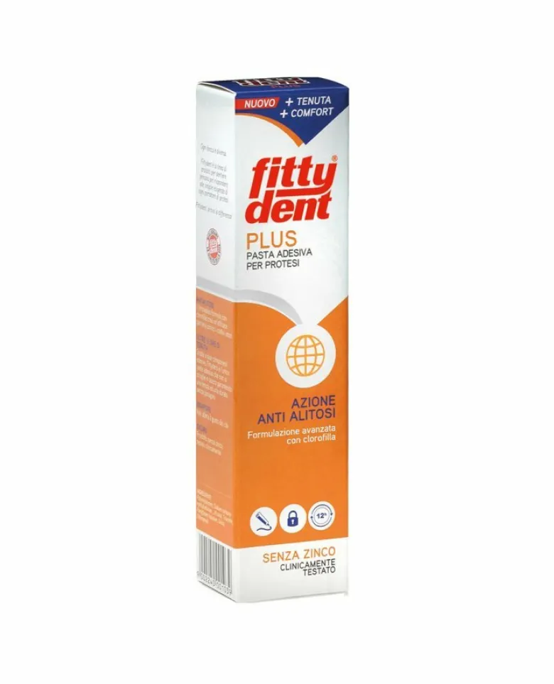 Fittydent Plus Pasta adesiva per protesi azione anti-alitosi 40g