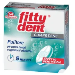 Fittydent Pulitore per protesi dentali e apparecchi ortodontici 32 compresse