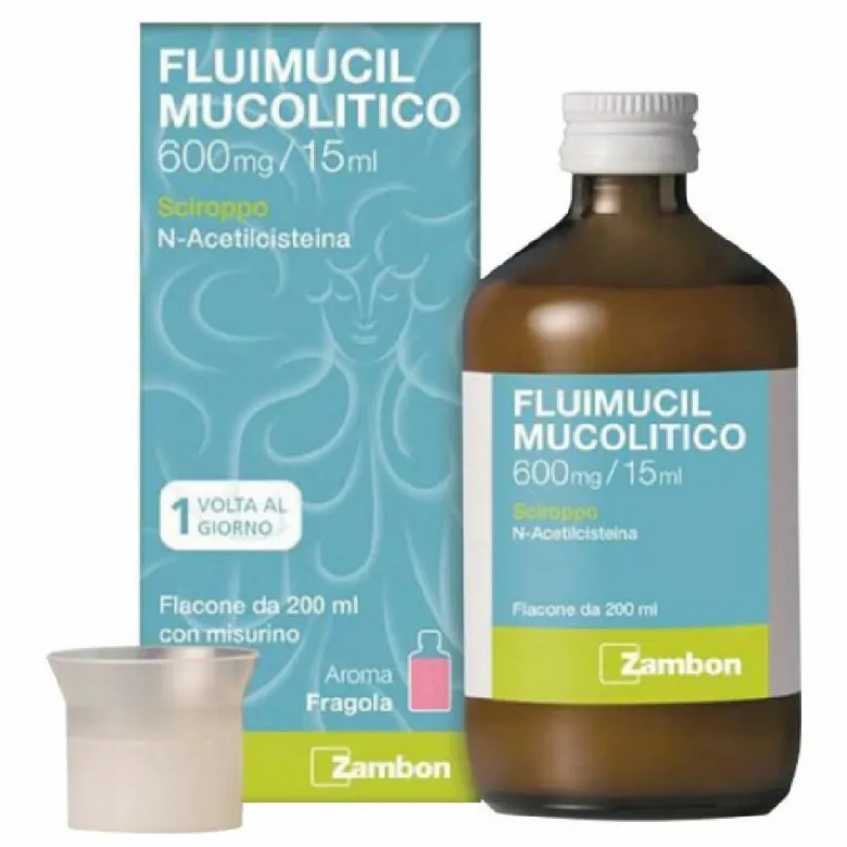FLUIMUCIL MUCOLITICO 600 mg/15 ml, sciroppo 200ml