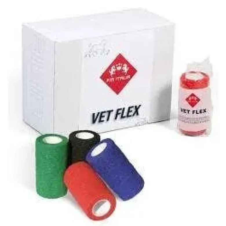 FM Italia Benda Vet-Flex Verde Per Cavalli 10cm
