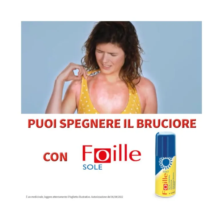 Foille Sole Spray per ustioni solari ed eritemi 70g