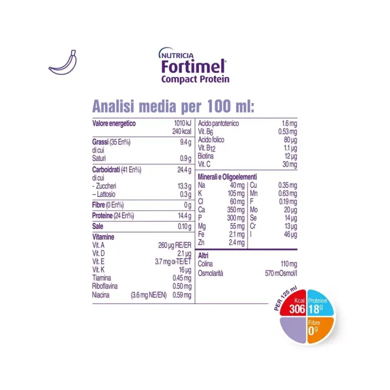 Fortimel Compact Protein Banana 4x125ml