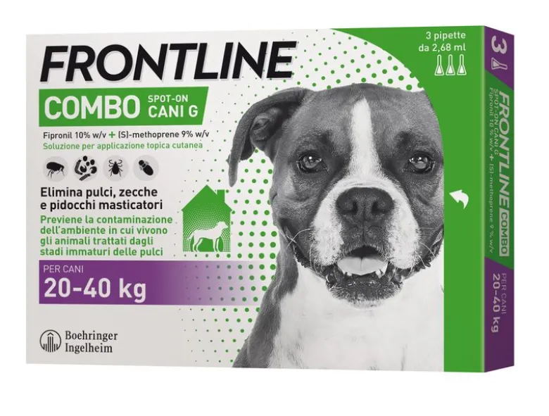 Frontline Combo Spot-On Cani G 3x2,68ml Protezione Antiparassitaria
