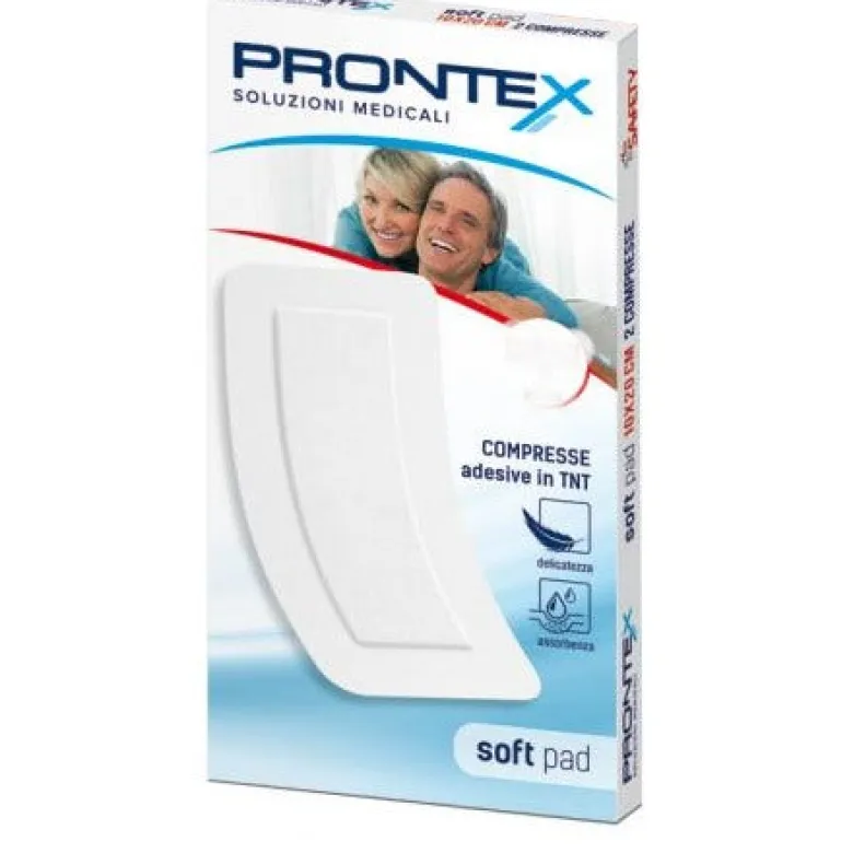 Garza Compressa Prontex Soft Pad 10x20cm 2 Pezzi