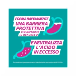Gaviscon Bruciore e Indigestione Indicato per sintomi del Reflusso Gastroesofageo come Indigestione Bruciore e Acidità di Stomaco 24 Bustine 10ml
