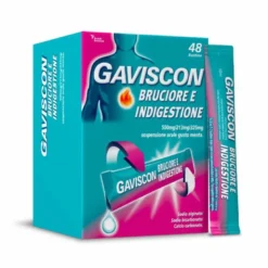 Gaviscon Bruciore e Indigestione sospensione orale gusto menta 48 bustine
