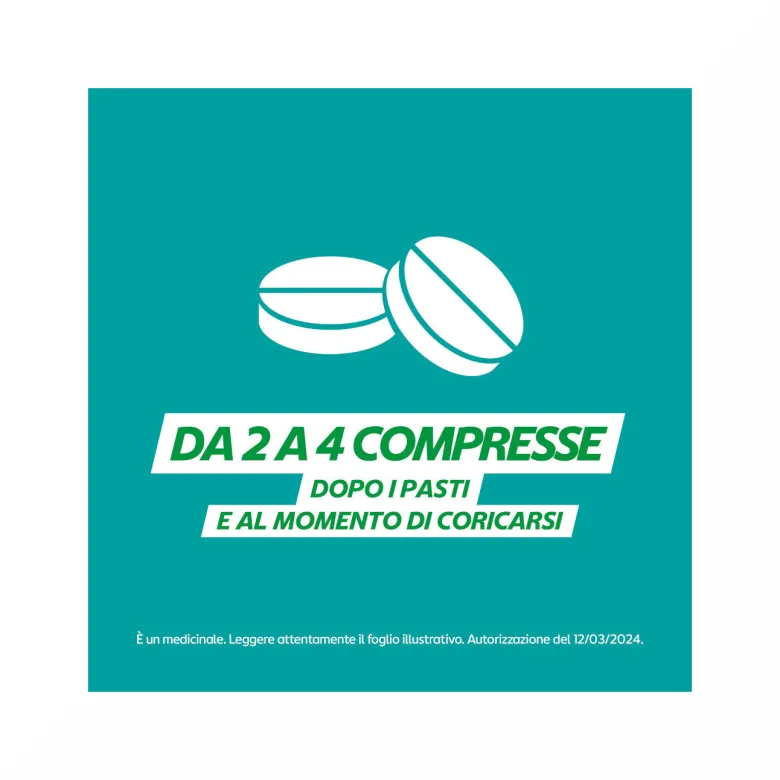 Gaviscon 250 mg + 133,5 mg, Indicato per Bruciore di Stomaco Occasionale 24 Compresse Menta