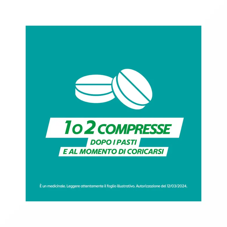 Gaviscon 500 mg + 267 mg Indicato per Bruciore di Stomaco Occasionale 24 Compresse Menta