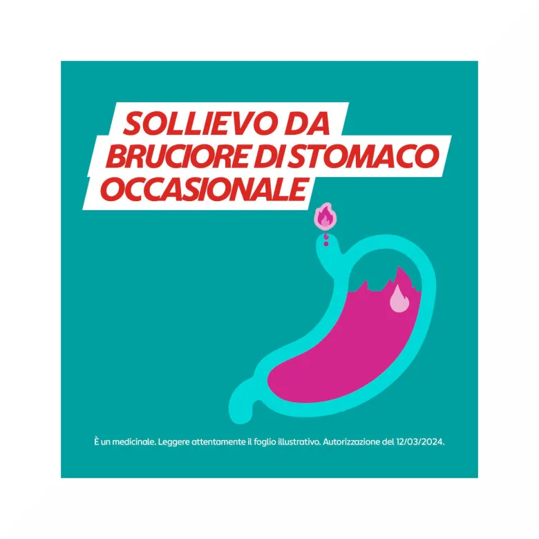 Gaviscon 250 mg + 133,5 mg, Indicato per Bruciore di Stomaco Occasionale 24 Compresse Fragola
